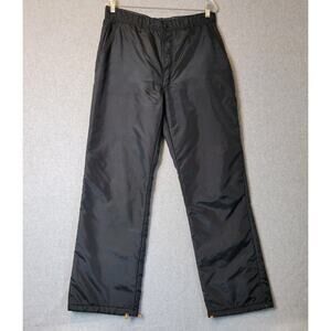 Labonville Black Nylon Thinsulate 3M Winter Thick Work Pants Mens 32x30 Pockets